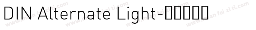 DIN Alternate Light字体转换